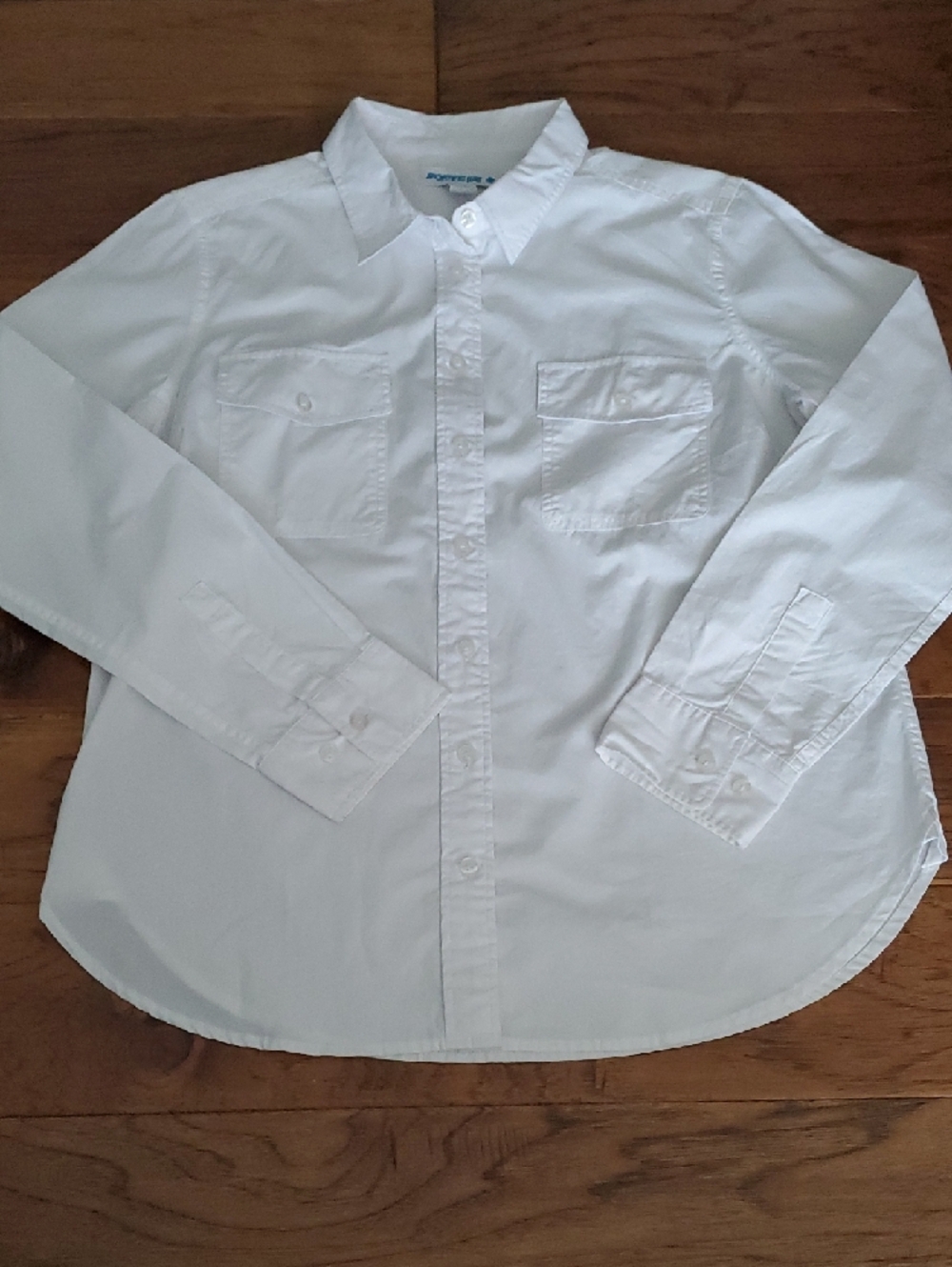 Sporting Life Women's 100% Cotton White Button Down Shirt Size L